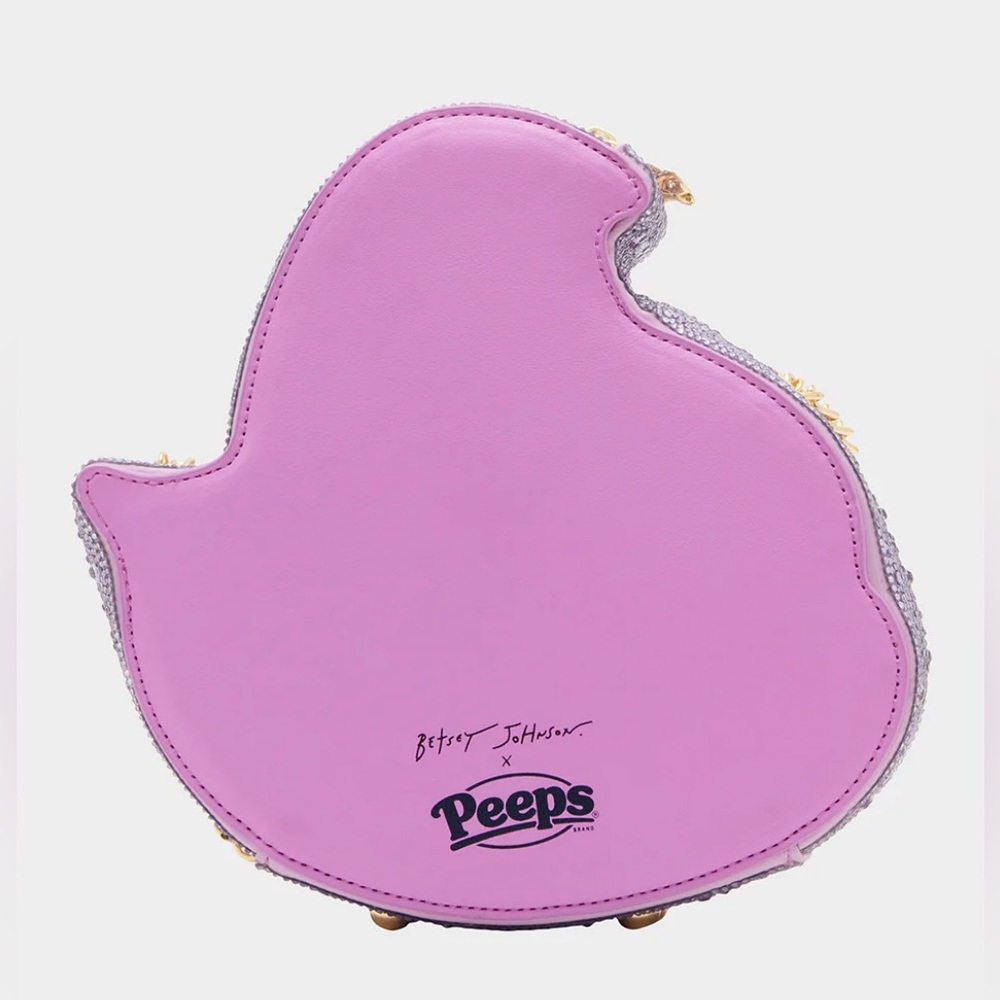 🐣 KITSCH PEEPS® RHINESTONE CHICK CROSSBODY BAG! by Betsey Johnson - Picture 7 of 7